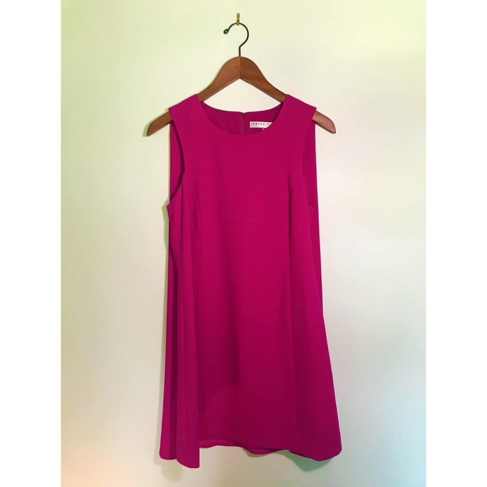 Trina Turk sleeveless cape dress